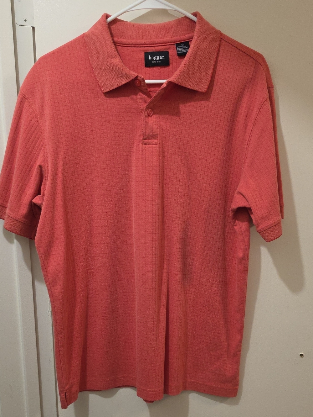 Haggar Men's Coral Polo Shirt